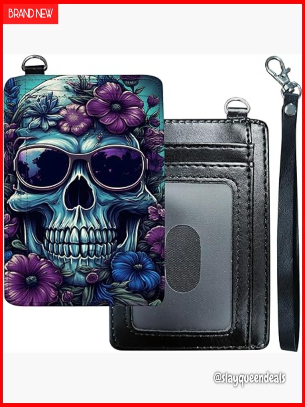 Slim RFID Blocking Wallet PU Leather Card Holder Wristlet Travel Minimalist